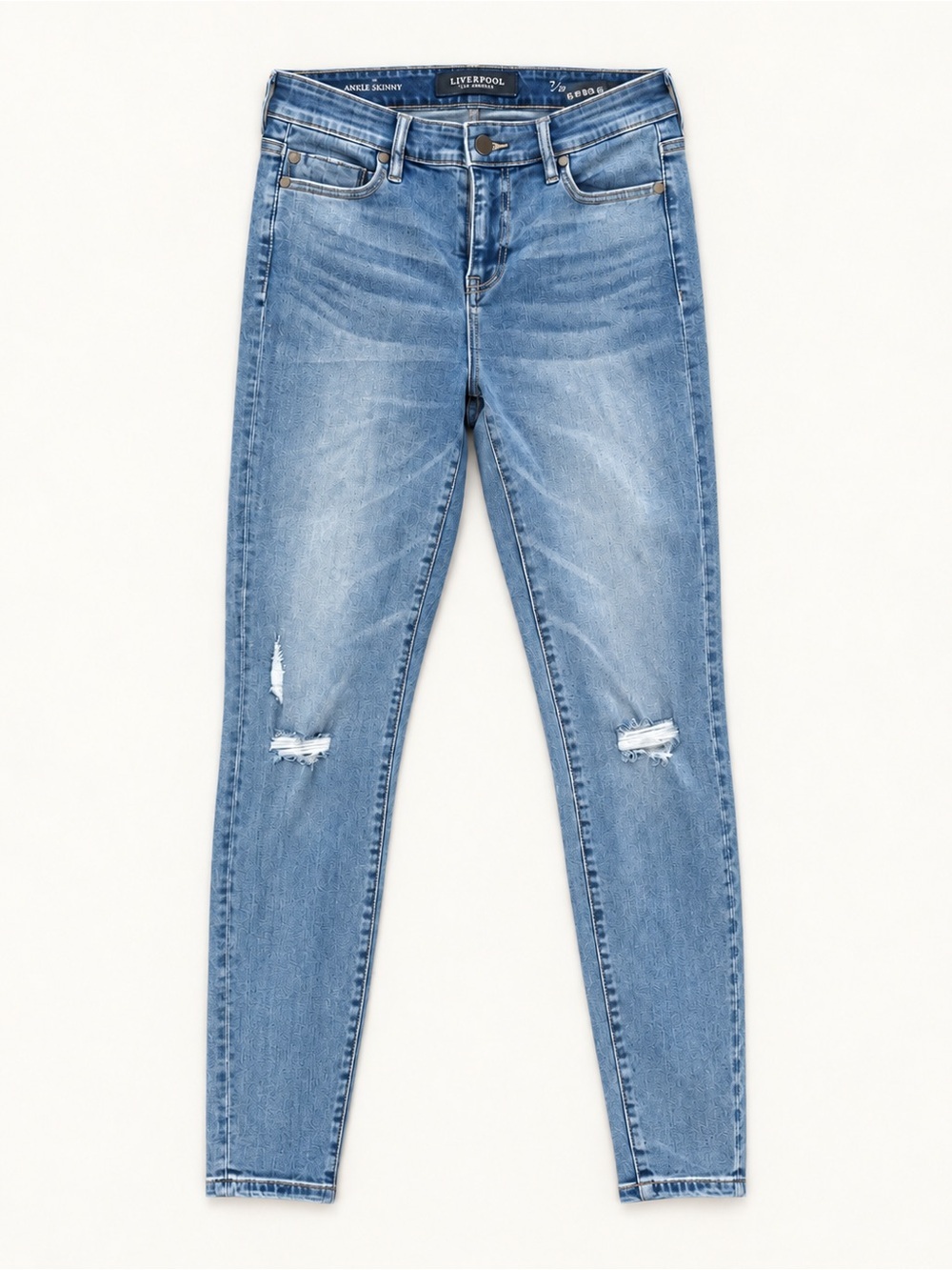 Liverpool Ankle Skinny Jeans - Light Blue